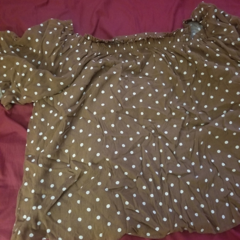 Off the shoulder dress top